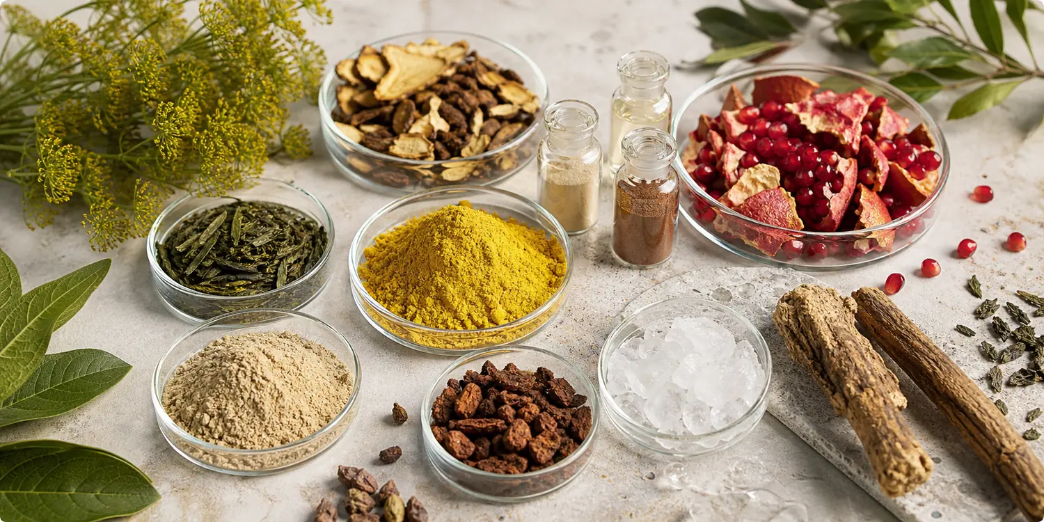 Natural raw material portfolio for botanical nutraceutical ingredient development