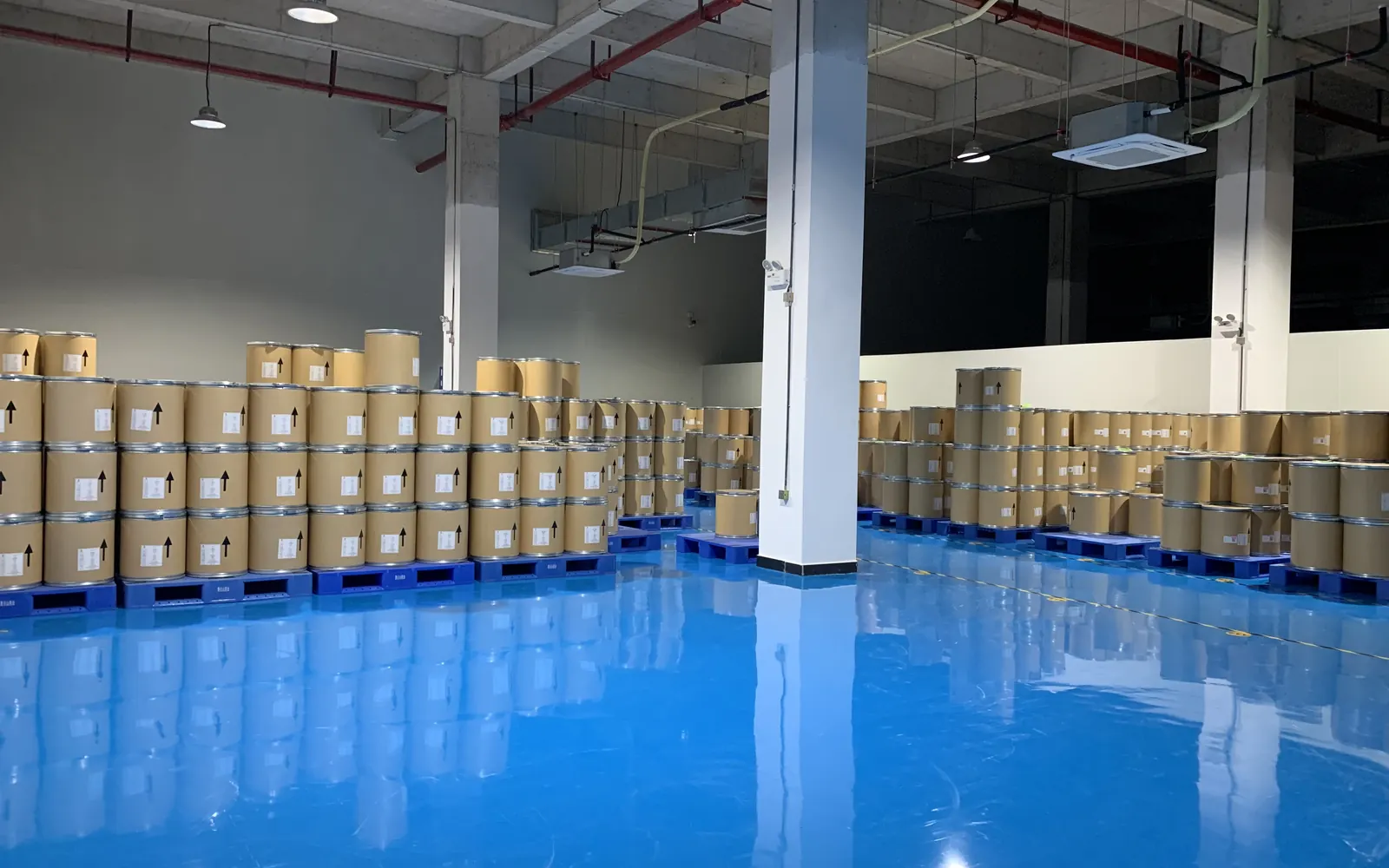 Nutrition Biotech finished goods warehouse for ingredient batch logistics